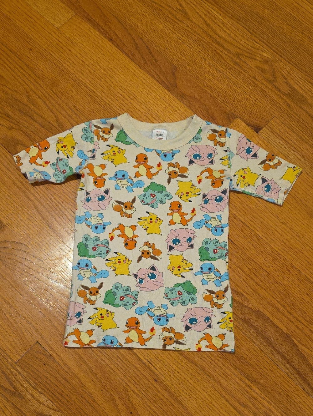 Hanna Andersson Beige Pokeman Short John Pajama Set Size 140 - Picture 7 of 13